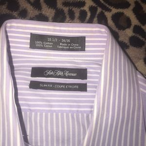 Purple button down long sleeve shirt